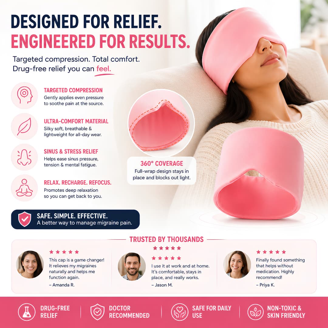 Migraine Pain Relief Cap ā Hot & Cold Therapy Headache Relief Solution